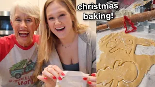 baking & decorating christmas cookies - vlogmas day 21