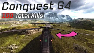 Dropping total 100 kills in CQ64 with Stealth Heli | 4K HDR
