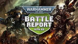 Imperial Knights vs Chaos Space Marines Warhammer 40k 10th Edition Battle Report Ep 56