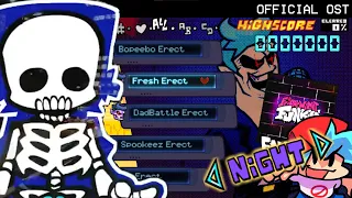 FNF | All OFFICIAL E.R.E.C.T Remix Songs - NIGHTMARE | Hard/Gameplay  |