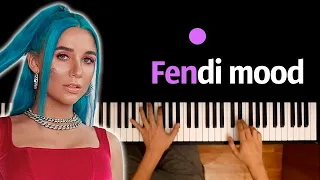 MIA BOYKA - FENDI MOOD ● караоке | PIANO_KARAOKE ● ᴴᴰ + НОТЫ & MIDI