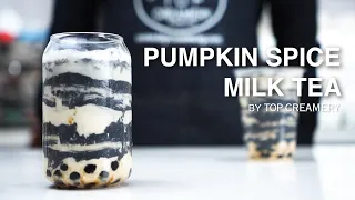 Pumpkin Spice Milk Tea | How To Make Recipe Guide by TOP Creamery