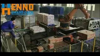 carton total layer palletizing robotic   Hennopack solution