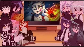 Hashira react to tanjiro + nezuko vs Daki | Compilation | Demon Slayer | Gacha Club | Read Des