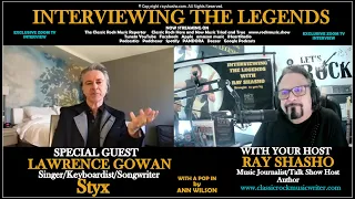 Lawrence Gowan Styx Keyboardist & Vocalist Zoom TV Interview!
