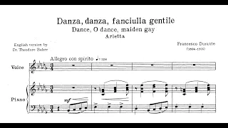 Danza, danza, fanciulla gentile (F. Durante) - Bb Minor Piano Accompaniment