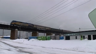 VIA 906 at Port Hope (07FEB2015)