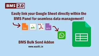 Integrate Google Sheets with BMS Panel: A Simple Guide for Bulk WhatsApp Messaging!