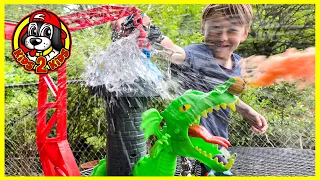 Monster Jam & Hot Wheels Monster Trucks BIGGEST OBSTACLE COURSE! 🌋 Dinosaur Island Volcano Eruption