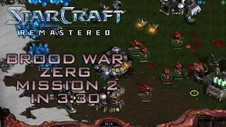 StarCraft Remastered Brood War Zerg Mission 2: Reign of Fire (Speedrun / Walkthrough)
