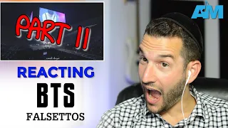 VOCAL COACH reacts to BTS Best HIGH NOTES and Falsettos (part 2)