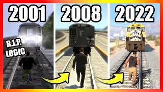 Evolution of TRAINS LOGIC in GTA Games (2001-2022)