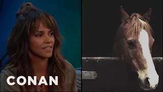 Halle Berry Fell In Love With Her “Kingsman” Co-Star | CONAN on TBS