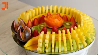 DELICIOUS DISH of NATURAL FRUIT | Sliced Fruit | Healthy food by J Pereira Art Carving