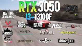 RTX 3050 + i3 13100F : Test in 14 Games - RTX 3050 in 2023