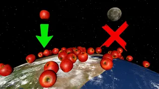 Why Doesn't The Moon Fall Toward Earth Like Apples Do?  | Planet Comparison