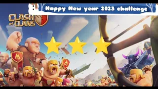 Easiest way to get 3 stars Happy New Year 2023 Challenge (Clash of Clans) #clashofclans#happynewyear