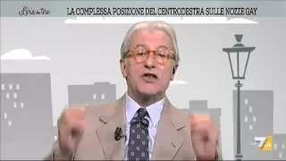 Feltri: 'Matrimoni gay? Favorevole! Ormai non si sposa più nessuno'