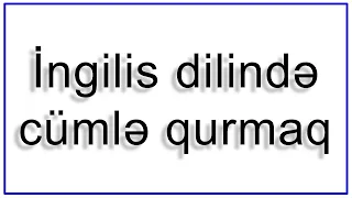 İngilis dilində cümlə quruluşu