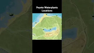 Peyote Plants Locations Map Waterplants Edition #shorts #shortvideo #gtaonline