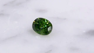 Oval Vivid Green Diamond