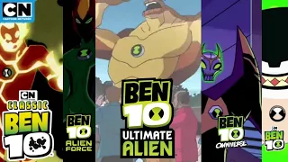 Ben 10: Every Series First Transformations (Classic-Reboot)