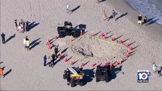 Children rescued after being buried in sand hole on Lauderdale-by-the-Sea Beach