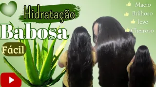 Hidratação de Babosa em casa! FAÇA VC MESMO! fácil. #hidratação #cabelo #hair #babosa #dya dy