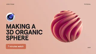 Making a 3D organic sphere with Cinema 4D | Tutorial