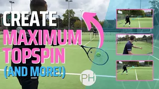 LEARN: HOW TO GET MORE TOPSPIN | Play tennis like the pros | Tennis Lesson