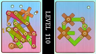 WOOD NUTS & BOLTS PUZZLE LEVEL 110 SOLVED (ANSWERS)