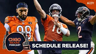 Chicago Bears 2024 SCHEDULE RELEASE! Caleb Williams vs CJ Stroud in Week 2 | CHGO Bears Podcast