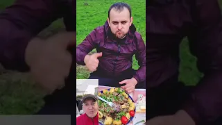 Блюдо казахских кочевников в казане на костре/СЫРНЕ
