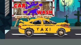 scary taxi | car wash | Halloween for kids