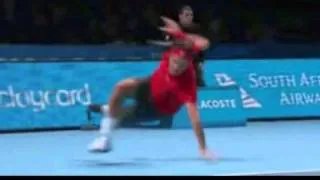 Roger Federer fall