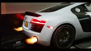 AUDI R8 V10 testing Larini Race System Exhaust (Very Loud!!)