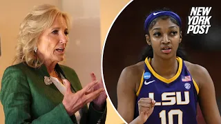 Angel Reese: LSU wouldn't let Jill Biden into its locker room before championship game | NYP Sports