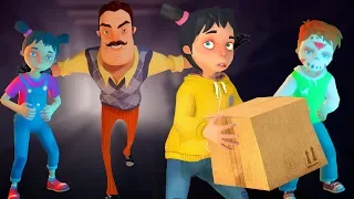 FAMÍLIA FUGINDO DO VIZINHO!  (Secret Neighbor)