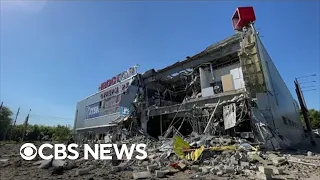 Aftermath of shelling in Ukraine's Kharkiv region