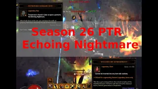 Diablo 3 Season 26 PTR -  Echoing Nightmare with GoD DH