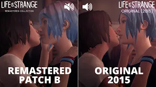 Life is Strange Remastered Patch B vs Original Max and Chloe Kiss Scene