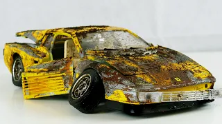 Restoration Abandoned Ferrari Testarossa Model Car