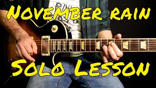 Guns n Roses - November Rain solo lesson