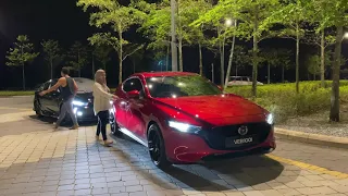 Mazda 3 hatchback 2.0 2020 soul red🦉VS Honda civic fc 2020 1.5 tc 2020 black🦇