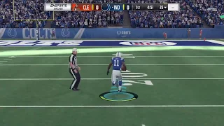 Madden NFL 18 - Browns Vs Colts kickoff for TD