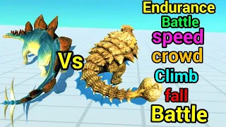 Battle ability Ankylosaurus vs stegosaurus Animal Revolt Battle Simulator