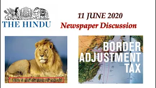 The Hindu Newspaper discussion 11 JUNE 2020