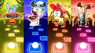 Lightning Mcqueen Eater vs Toilet Monster vs Bus Eater vs Thomas Train exe l Tiles Hop EDM Rush TILE