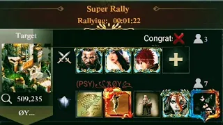 Clash Of Kings : Rally 3 players against 7 : Also FIRAZ friendly SOLO on Princess