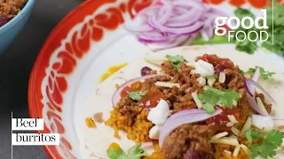 How to make easy beef burritos
